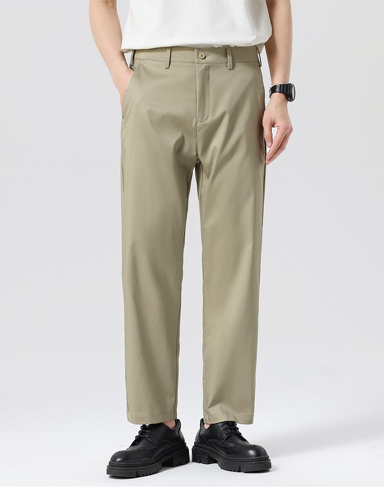 Light business versatile thin tapered men's casual pants made of Lyocell Tencel cotton
