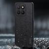 For Honor X8c 4G Case Wood Texture PU Leather Coated PC TPU Phone Cover
