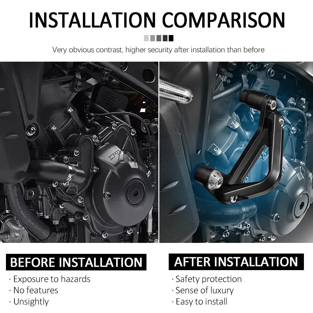 Для Yamaha MT-09 MT09 MT 09 SP 2021 2022 Мотоцикл Боковая защита двигателя Дуги безопасности Бампер Обтекатель Защита рамы TRACER 9 GT