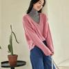 VICTORIA&VERA Women's V-Neck Long Sleeve Knit Sweater