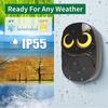 Cute Owl Wireless Doorbell Weatherproof IP55 1000 Feet Long Wireless Range