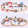 Toddler Wooden Barrel 88-piece Electric Train Track Children's Car Boys and Girls Educational Assembling Toys