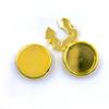 10pcs Brass Round Cuff Button Cover Cuff Links for Wedding Formal Shirt Mens Formal Button Covers Imitation Cufflinks