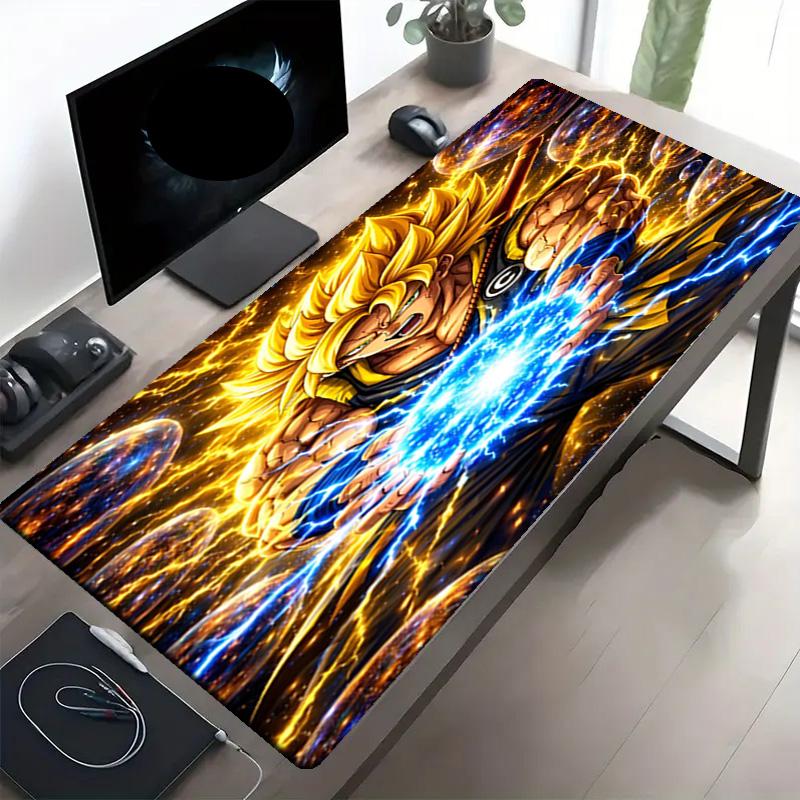 Dragon Ball Print Mouse Pad, Anti‑Slip Desktop keyboard Mat, for PC Laptop Gaming Working Daily Use, Cool Festival Surprise Gift