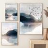 Set of 3 Abstract Landscape Prints Watercolor Neutral Abstract Printable Wall Art Minimalist Living Room Wall Decor Gift Poster
