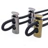 Shoelace Sportswear Apparel Sewing Stopper Cord DIY Metal Clamp Double Hole Stoppers Lock Toggle