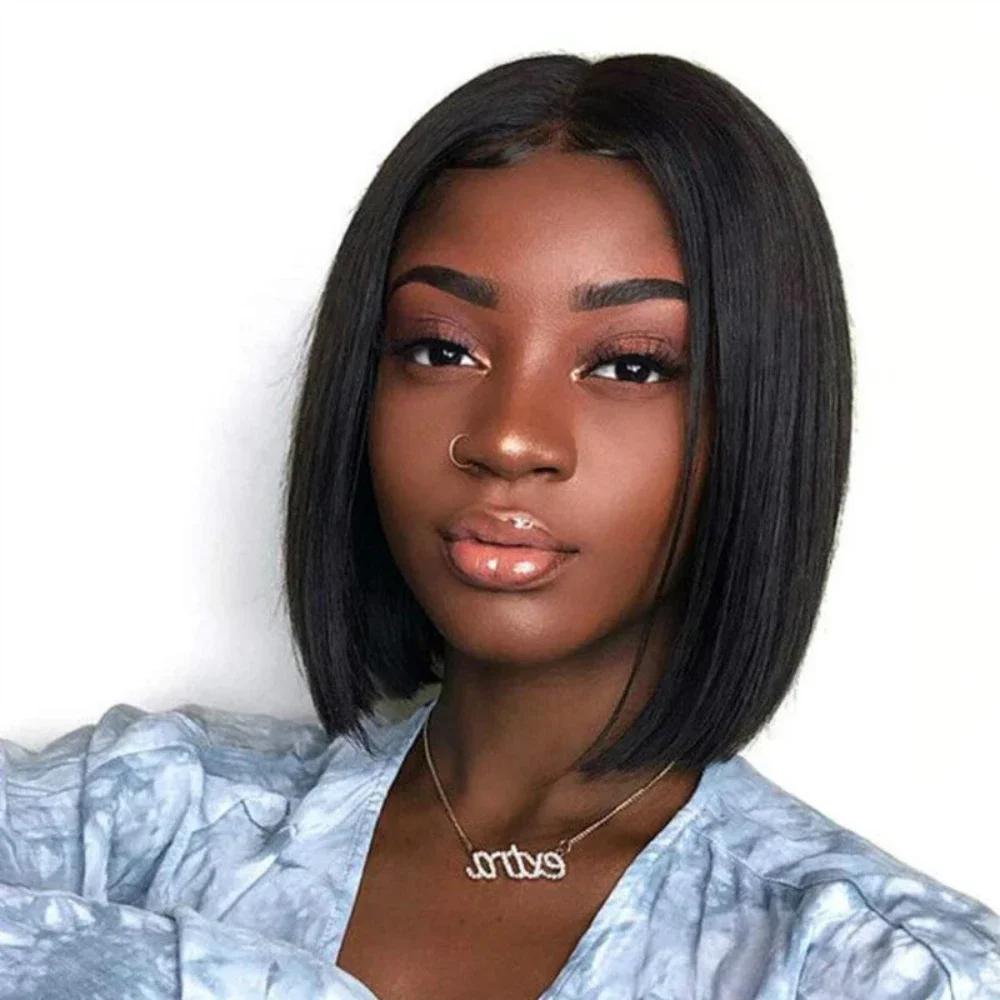 Highlight synthetic Wig  Bob Wig Straight Lace Front Wig  Brazilian Short Bob Wigs For Women