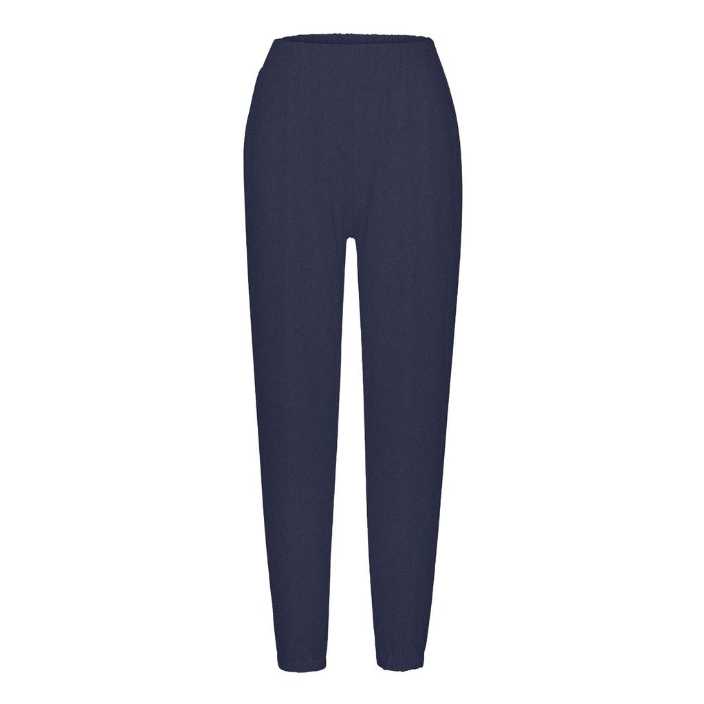 Женские однотонные брюки с разрезом и высокой эластичностью для занятий бегом, йогой и отдыхом