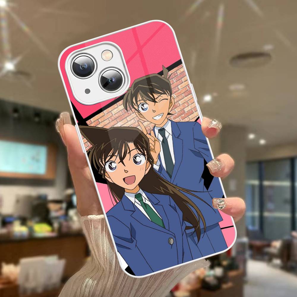 Япония Д-Детектив Конан Закаленное Стекло Для Iphone 14 13 12 11 Pro Mini XS MAX 14Plus X XS XR Чехол