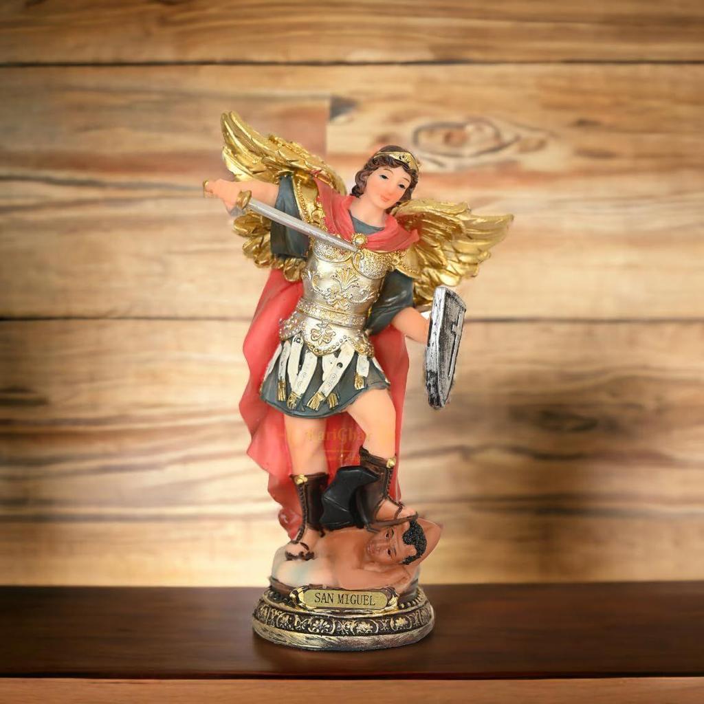 Новая смоляная статуя Святого Михаила, идол Архангела, идеально подходит для дома, офиса, молитвенной комнаты, подарка и украшения, 6 дюймов, идол
