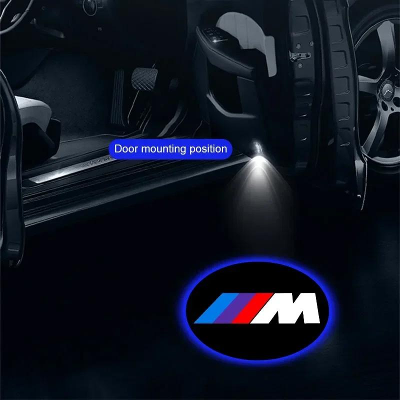 NTED3 2025 Hot For BMW Car Door LED HD Welcome Courtesy Shadow Projector Lamp Logo Light For BMW E46 E90 E39 F30 F10 F20 X5 E70 E53 G3