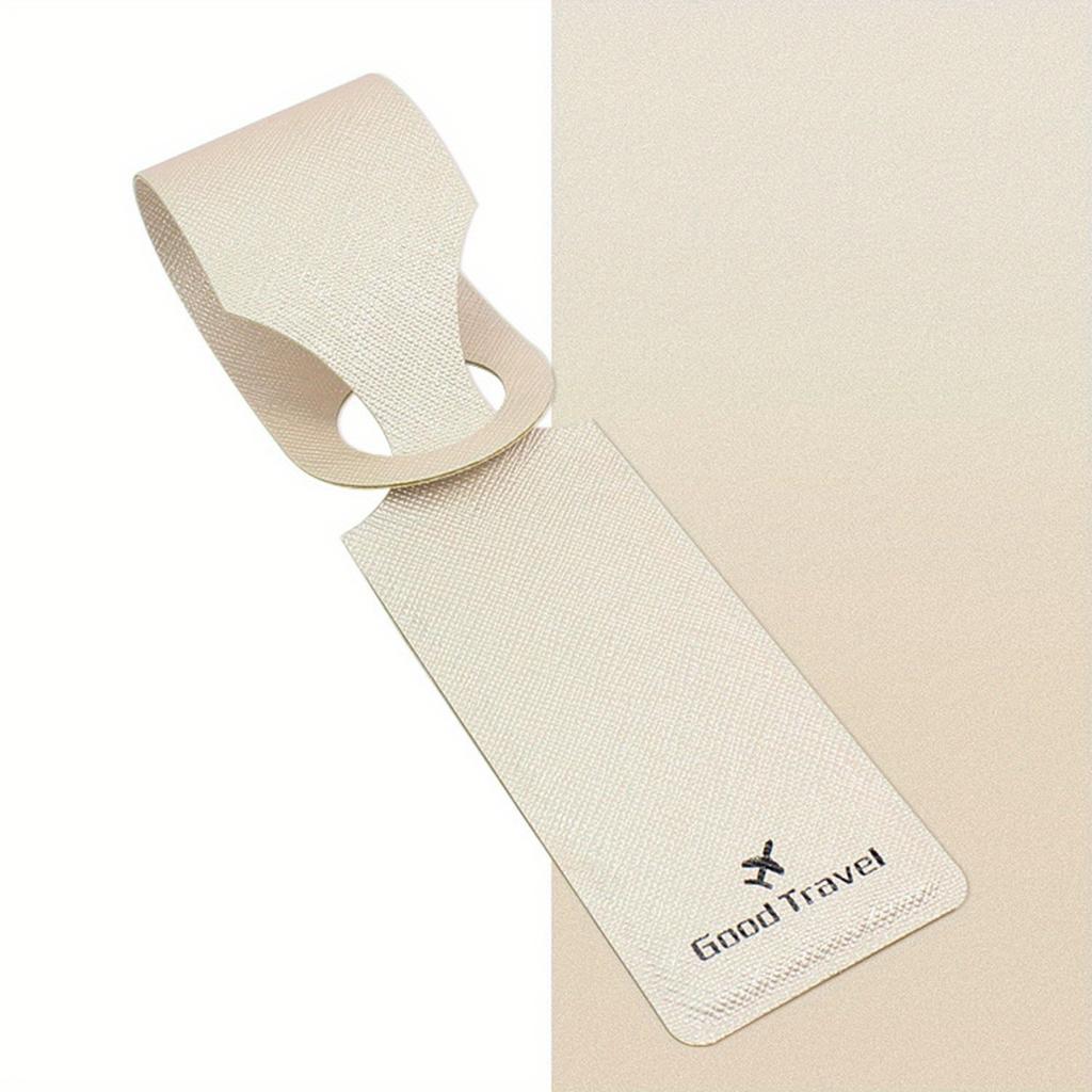 PU Leather Luggage Tag Suitcase Identifier Label Baggage Boarding Bag Tag Name ID Address Holder Anti Loss Travel Accessories