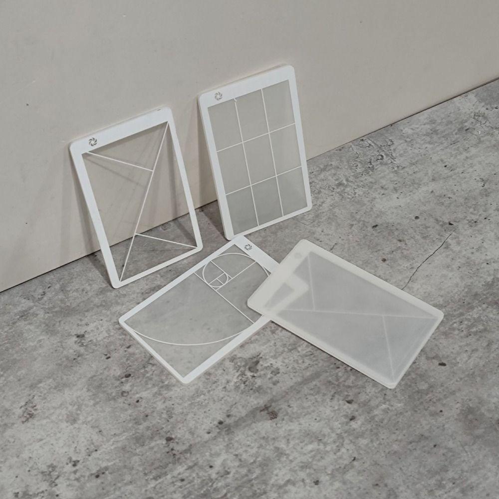 Прозрачный видоискатель Линейка Композиция Фибоначчи Просмотрщик Дети Взрослые Золотое сечение Линейка Художественный инструмент