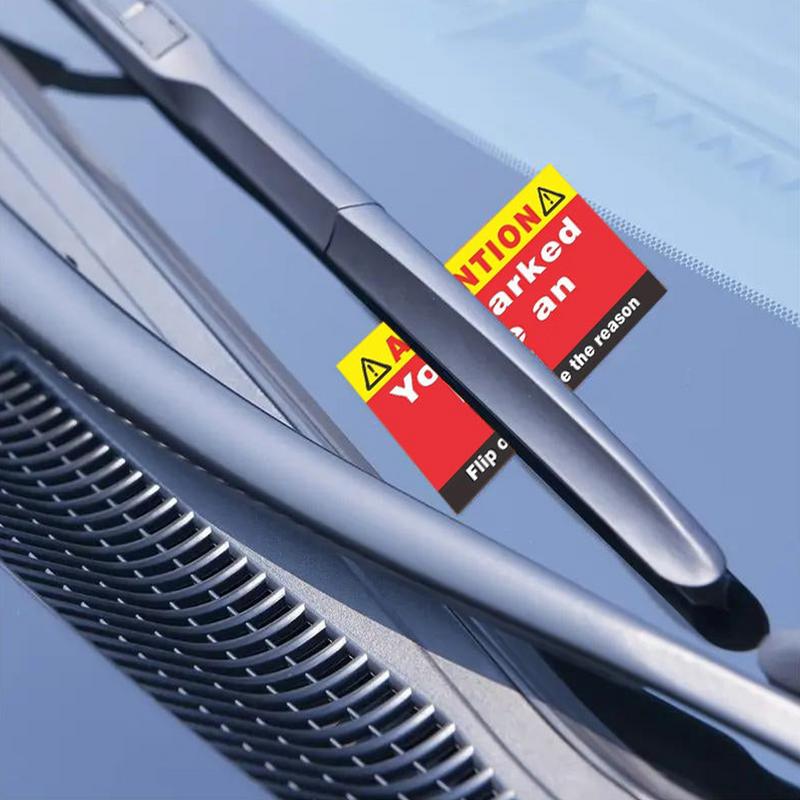 100 шт. Карточек за плохую парковку Вы припарковались как идиот Смешная картонная карточка о нарушении парковки с множеством причин для нарушения Смешной подарок