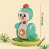 1pc Cartoon Chicken Rooster Spinner, Kids Educational Toy, Baby Crawling Soothing Slider, Press Activated Plastic Plaything for Toddlers