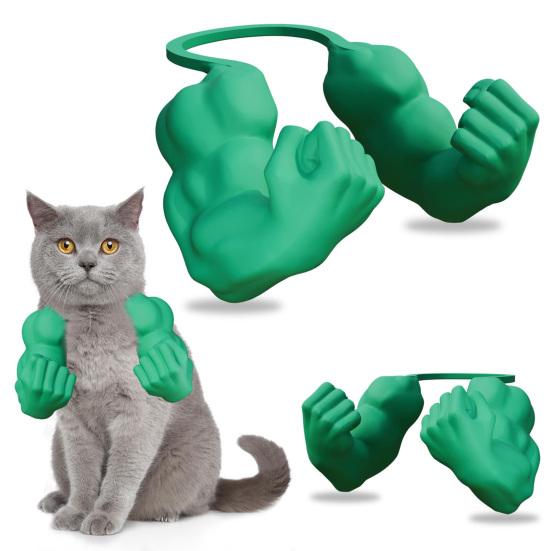 Cat Muscle Arm Costume 3D Printed Cat Neck Arm with Muscle Funny Cat Neck