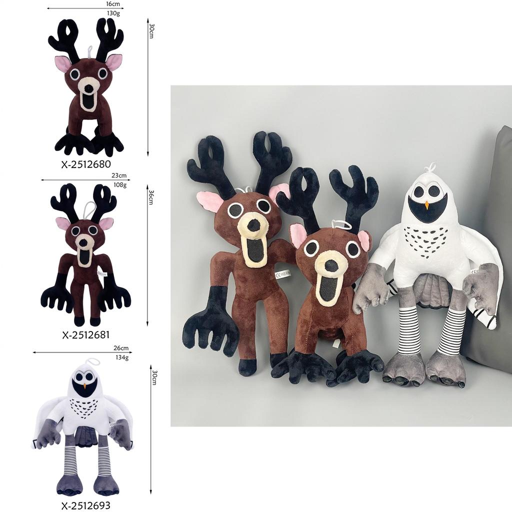 99 Nights In The Forest Stuffed Animal With Super Soft Short Plush For Horror Game Fans