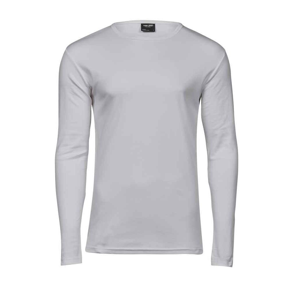Tee Jays Мужская футболка с длинными рукавами интерлок