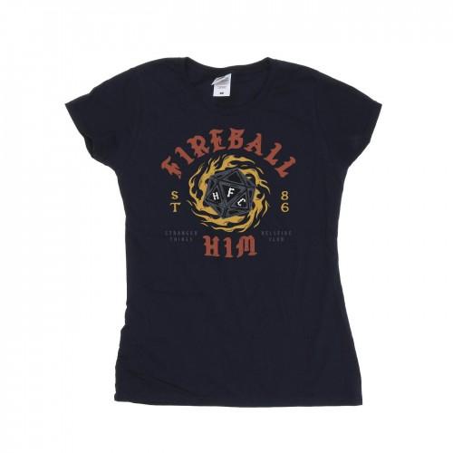 Netflix Womens/Ladies Stranger Things Fireball Dice 86 Cotton T-Shirt