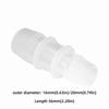 2PCS Set Plastic Aquarium Adapter 16mm to 20mm Size Hose Barb Fitting Adapter Connector  Aquarium