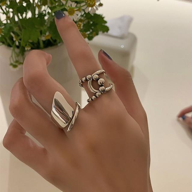 Xiaomi Минималистичные кольца из стерлингового серебра 925 пробы, гладкие, для женщин. Новая мода, винтажные, геометрические, ручной работы. Подарок на день рождения.