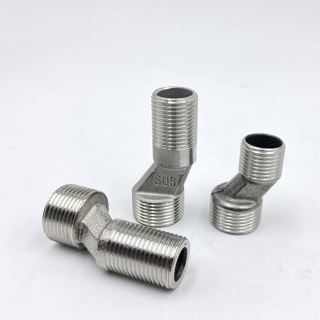 Pack of 2 Steel Connection Adapters Steel Eccentric Connection Pieces Wall Faucet Connectors Simple Installation