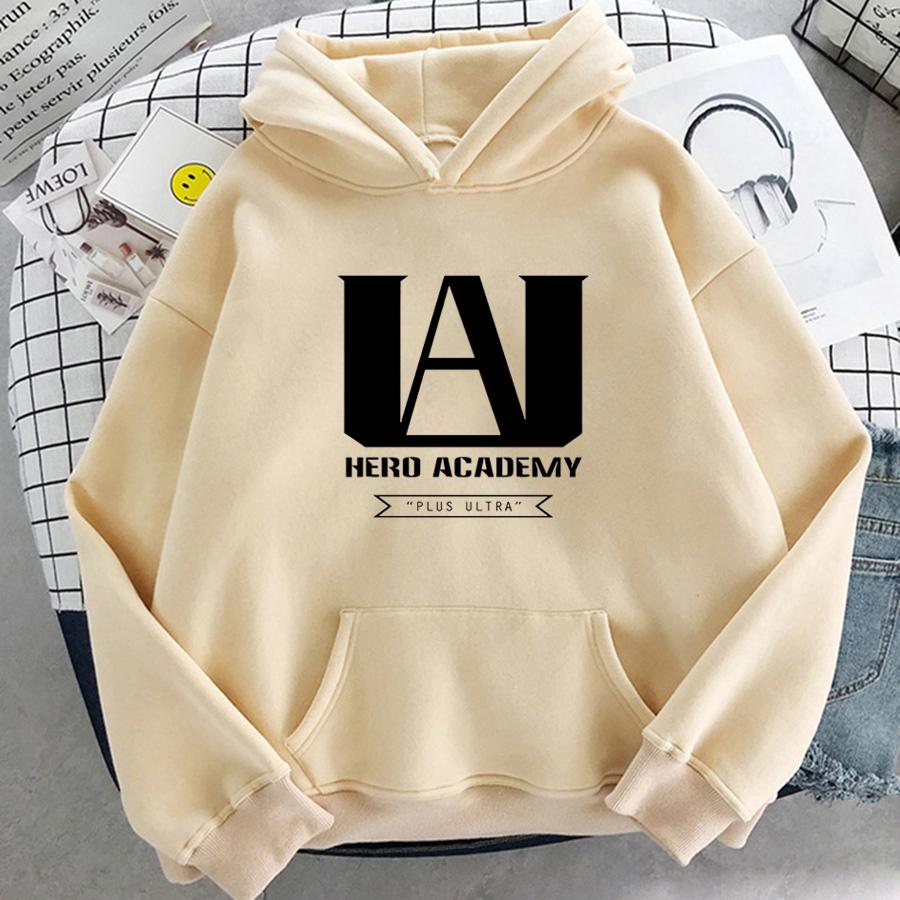 My Hero Academia Аниме-пуловер Boku No Hero Academia с напечатанным логотипом с капюшоном для мужчин и женщин, толстовки Harajuku Unisex Oversize-толстовка