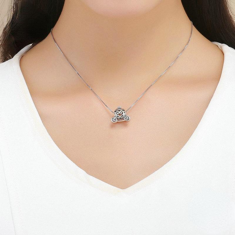 Классический женский браслет из стерлингового серебра 925 пробы, ожерелье, кулон с цирконом, модный подарок