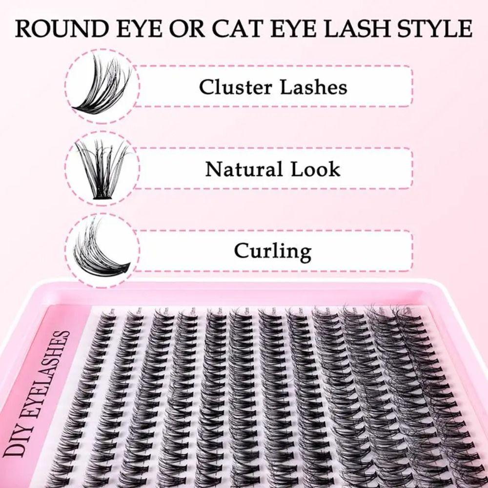 Enlarge Eyes False Eyelashes Segmented Individual Lashes for Beginners