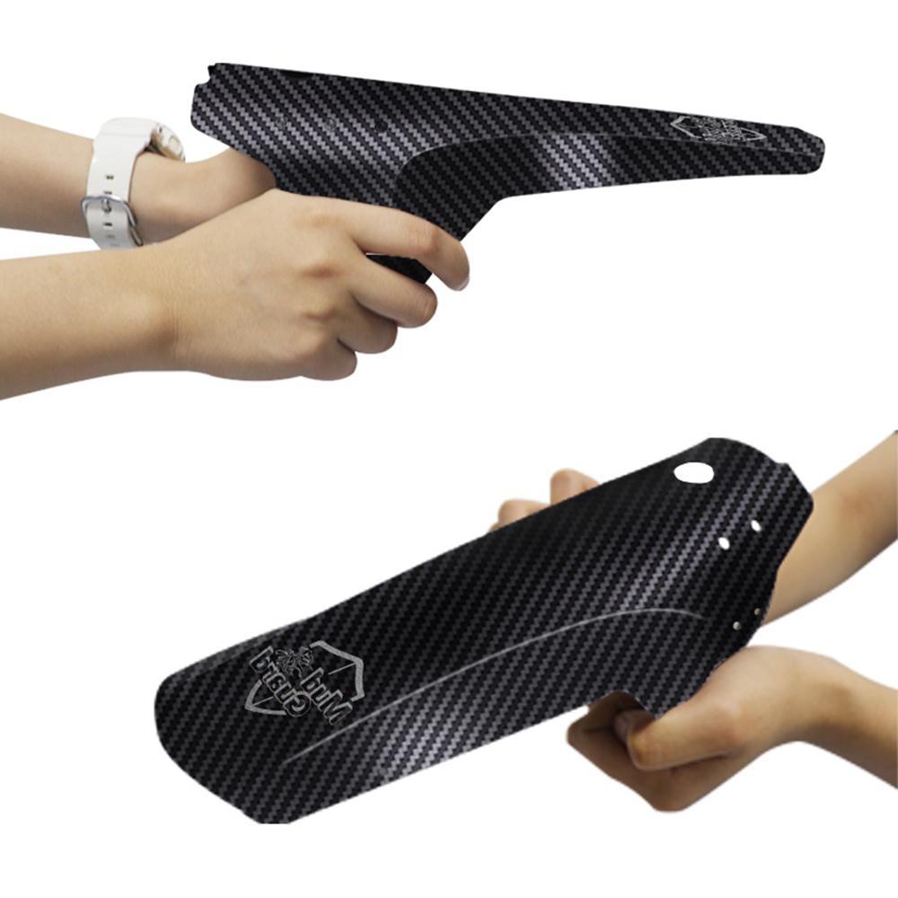 Universal 2pcs Front/Rear Wheel Carbon Fiber Mountain Bike Bike Fender Mudguard Fenders Mud Guards