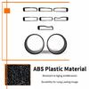 SHINEKA ABS Car Exterior Front Headlight Lamp & Racing Front Grille Decoration Cover for Jeep Wrangler JL Gladiator JT 2018 Up