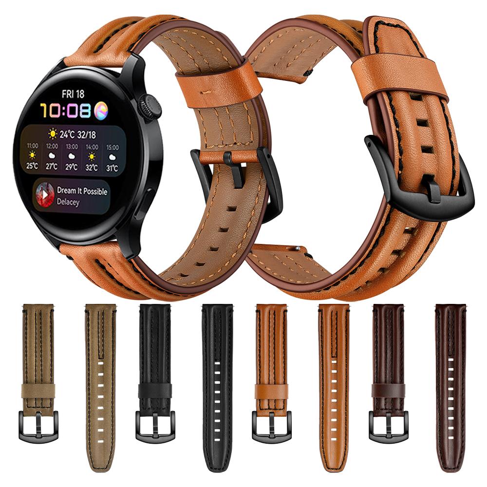Ремешок для HUAWEI WATCH 3 46мм Band GT 2 Pro GT2 Кожаный ремешок Для HONOR MagicWatch 2 Браслет Замена Аксессуары