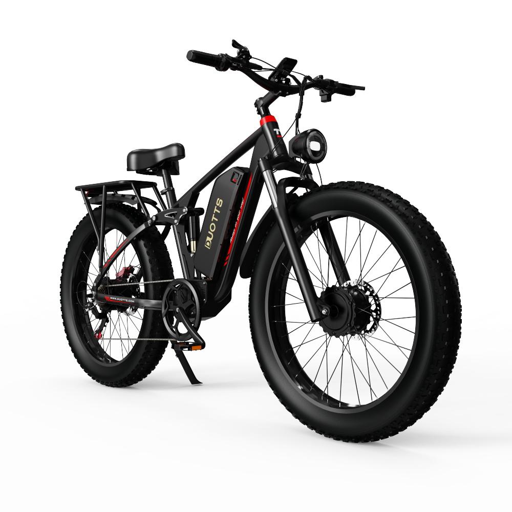 DUOTTS S26 Electric Bike 750W Motor, 48V 20Ah Samsung Battery, 120KM Range, IP55 Waterproof, 55° Climbing
