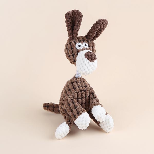 Кукла-навеска для домашних животных Fogmang Squeaky Doll Tugnori, коричневая - кукла-щенок, 1 шт.
