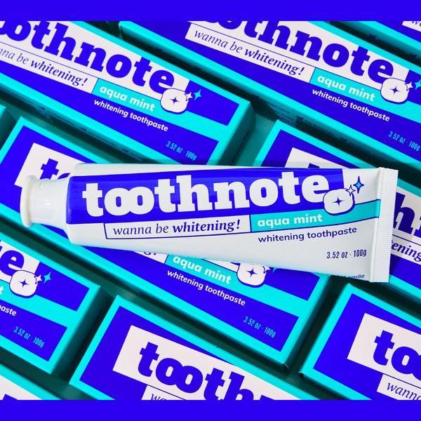 Отбеливающая зубная паста Toothnote со вкусом мяты, 4 шт., 100 г