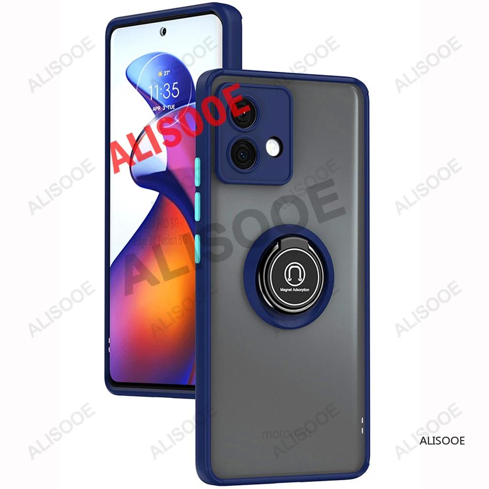 Чехол funda для Motorola Edge 50 Fusion 40 Pro 30 Ultra Neo G85 G84 G54 G14 G24 G34 Чехол с кольцом-подставкой Capa для Moto G53 G23 G13 Обложка