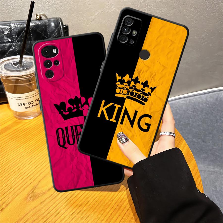 Чехол с буквами 'Crown' для Motorola Moto G52 G51 G73 G50 G71 Edge 20 Pro 30 Lite G53 G30 G60s G22 Edge40 G32