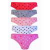 5 штук женщин горошек хлопок бикини трусики нижнее белье бабочка