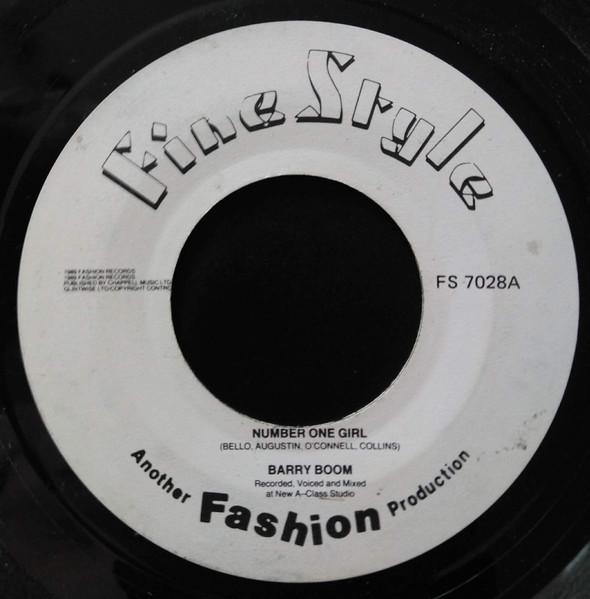 7-дюймовая пластинка BARRY BOOM THE ACLASS CREW BARR Number One Girl Forest Hill Rock FS7028 Fine Style 1989 Великобритания Регги Ска Даб Б/у