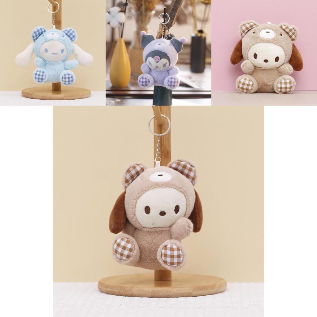 Очаровательный плюшевый брелок-подвеска Sanrio Melody Cinnamoroll Kuromi в виде куклы, подарок