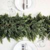 Artificial Cypress Leaf Rattan Christmas Fireplace Decoration