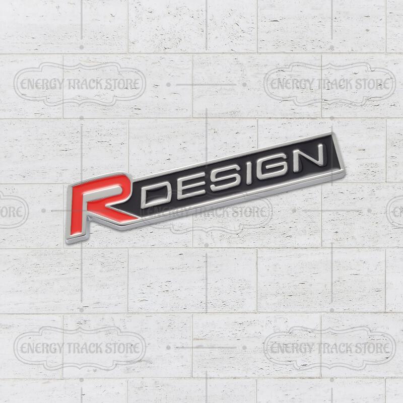 Car Sticker R Design Logo Front Grille Emblem Side Fender Rear Trunk Badge For Volvo V60 S40 S60 XC40 XC60 XC90 V90 V70 XC70 C70