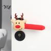 Christmas Gift for New Home Knitted Doorknob Covers, Santa Reindeer Decor, Anti?Slip Protector Sleeves, Door Anti Static Handle Pads Cushion