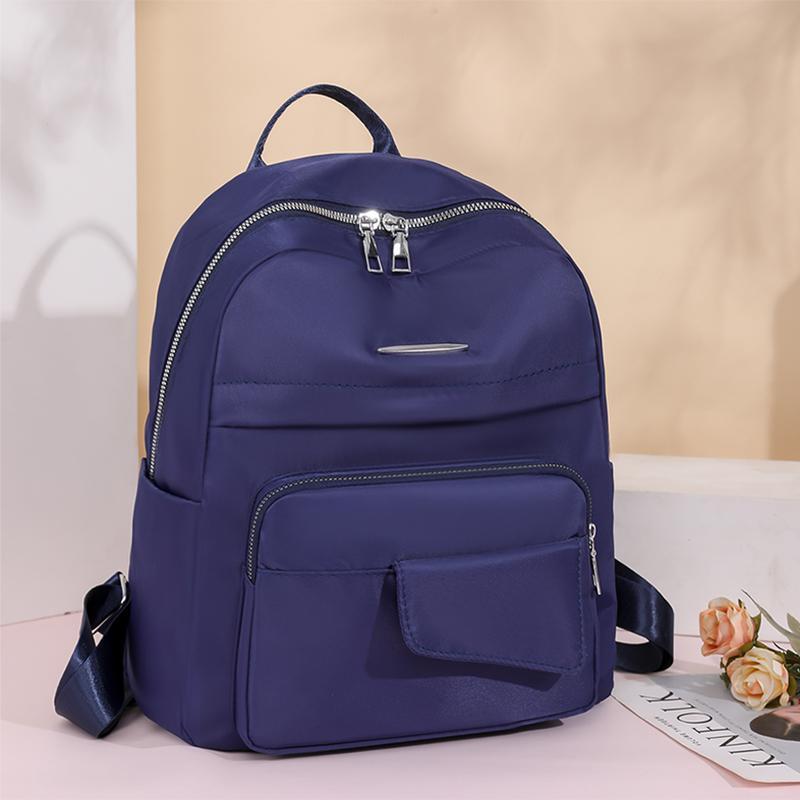 Нейлоновый рюкзак большой вместимости, женский рюкзак для поездок на работу, однотонный рюкзак, легкий уличный рюкзак для путешествий