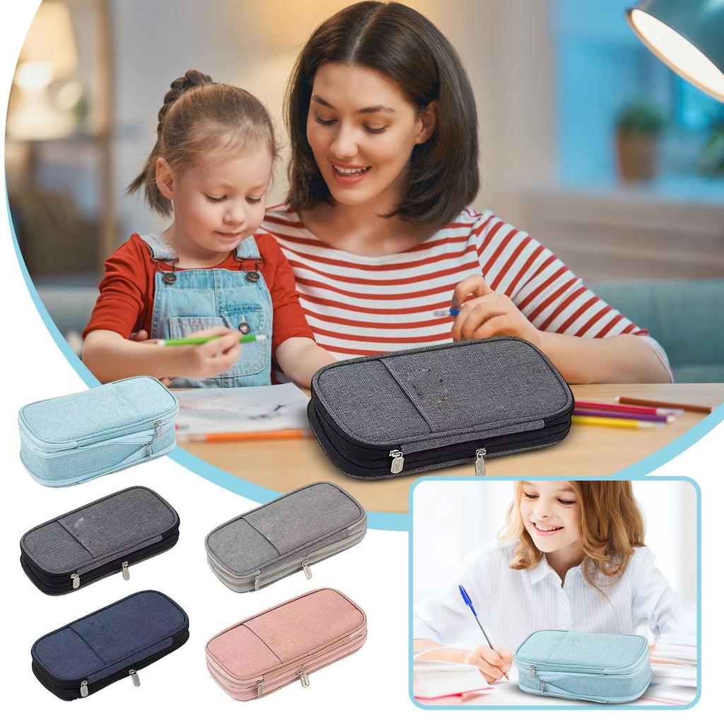 Высококачественный пенал большой вместимости в японском стиле, корейская версия, холщовая сумка для канцелярских принадлежностей для учеников средней школы, милый пенал для мальчиков и девочек