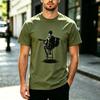 Minimalist Musician Cool Guitar Player Shadow Art Graphic Tee Unisex Unisex Cotton Everyday Travel Crew Neck Short Sleeve T shirt