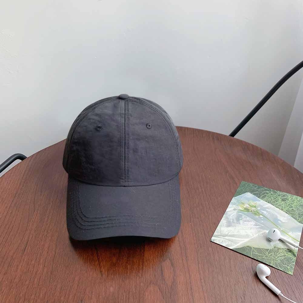 Solid Color Solid Color Sun Hat Korean Style Peaked Cap Quick-Drying Baseball Cap Girl