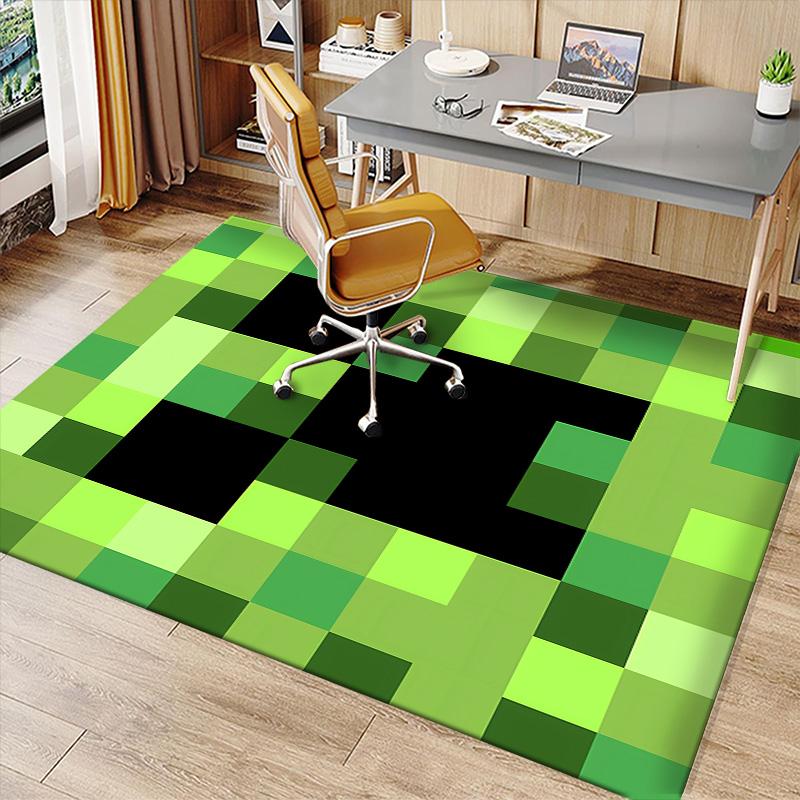 Minecraft7 Printed Absorbent Washable Carpet, Non-Slip Bathroom Mats, Kitchen Rugs, Yoga Mat,Living Room Entrance, Camping Picnic Rugs