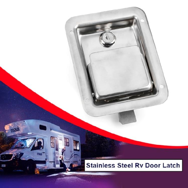 Замок для ящика с инструментами Нержавеющая сталь Дверные Защелки для прицепа Ручка Сварные швы Винтовые Пластины Ключ