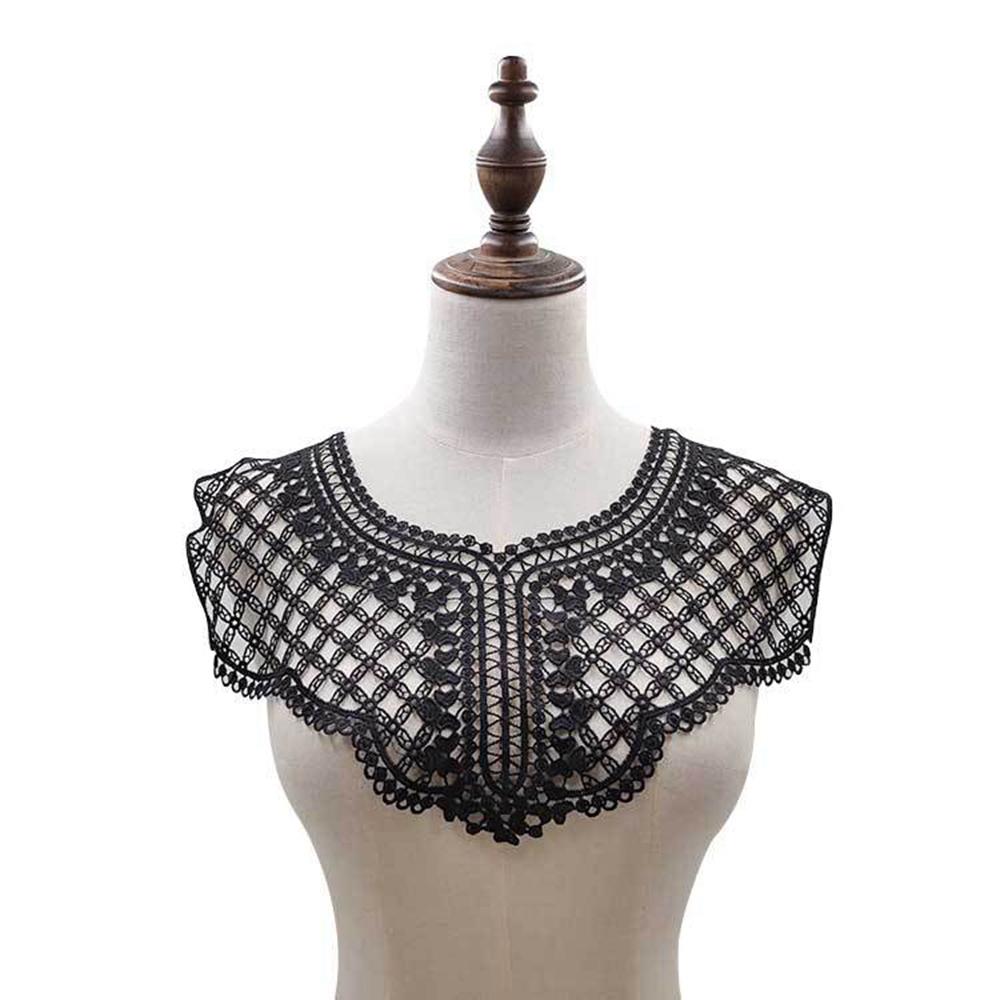 Flower 3D Neckline Scrapbooking Collar Garment Accessories Embroidery Lace Apparel Sewing Fabric